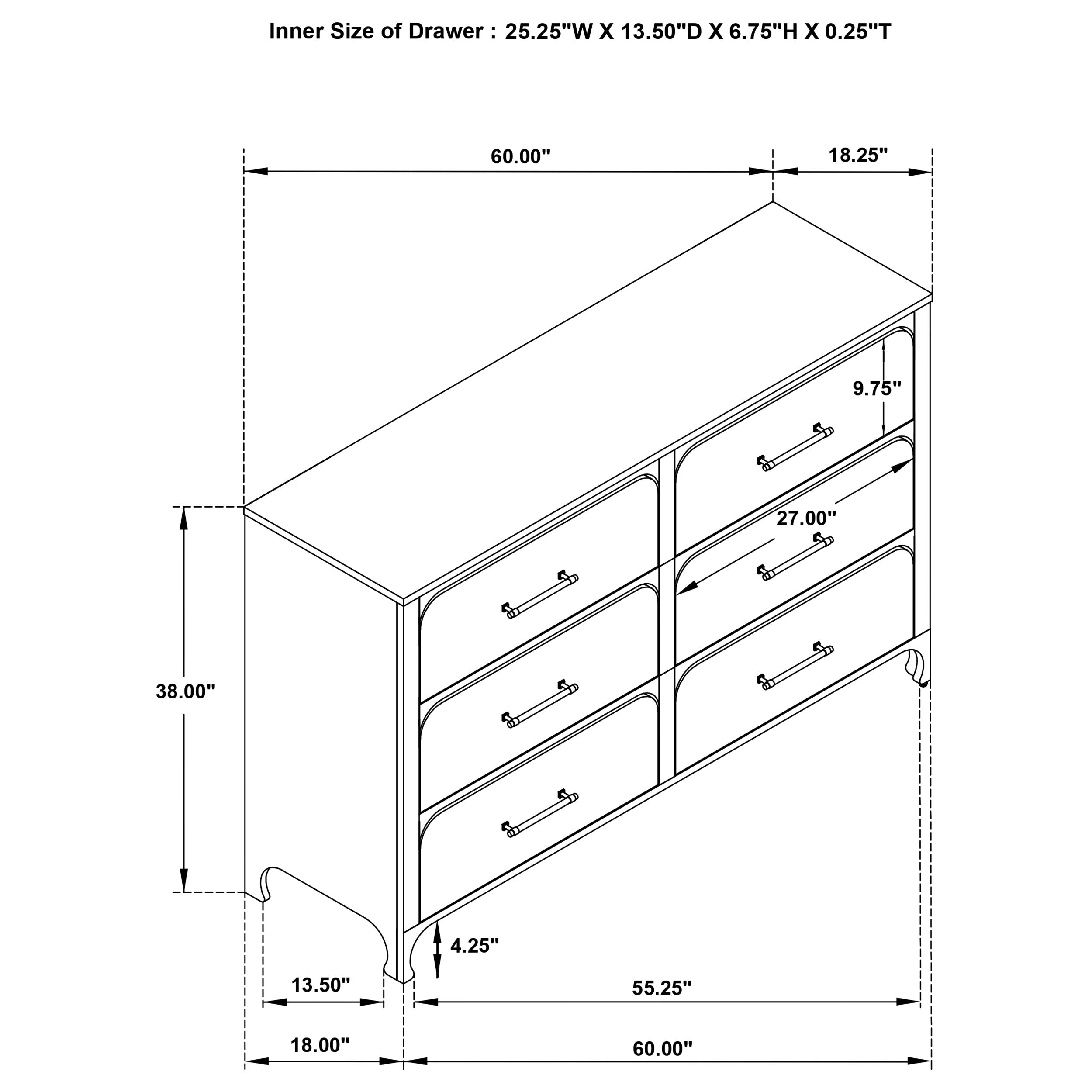 Anastasia 4 Pc Bedroom Set