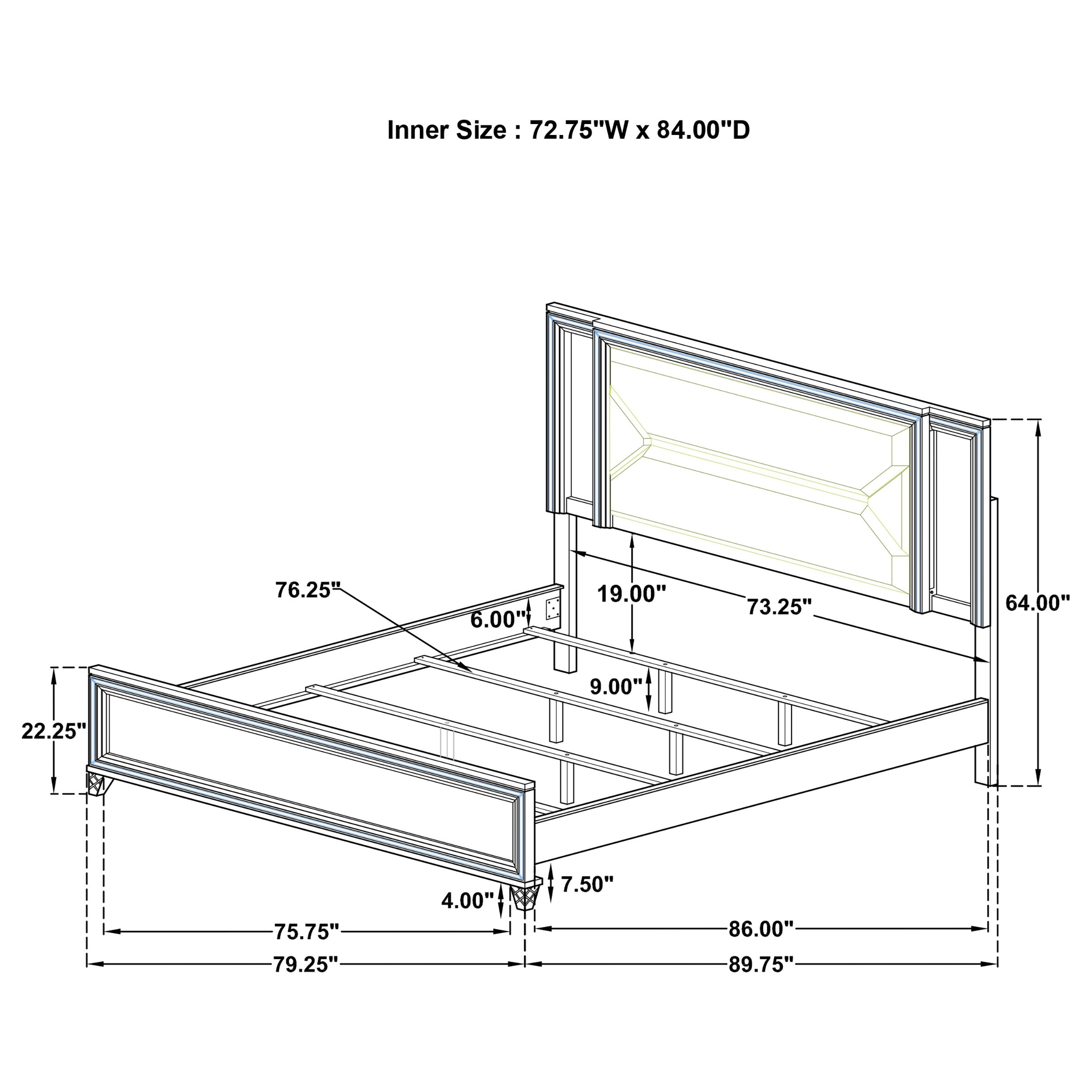 Marmore 4 Pc Bedroom Set