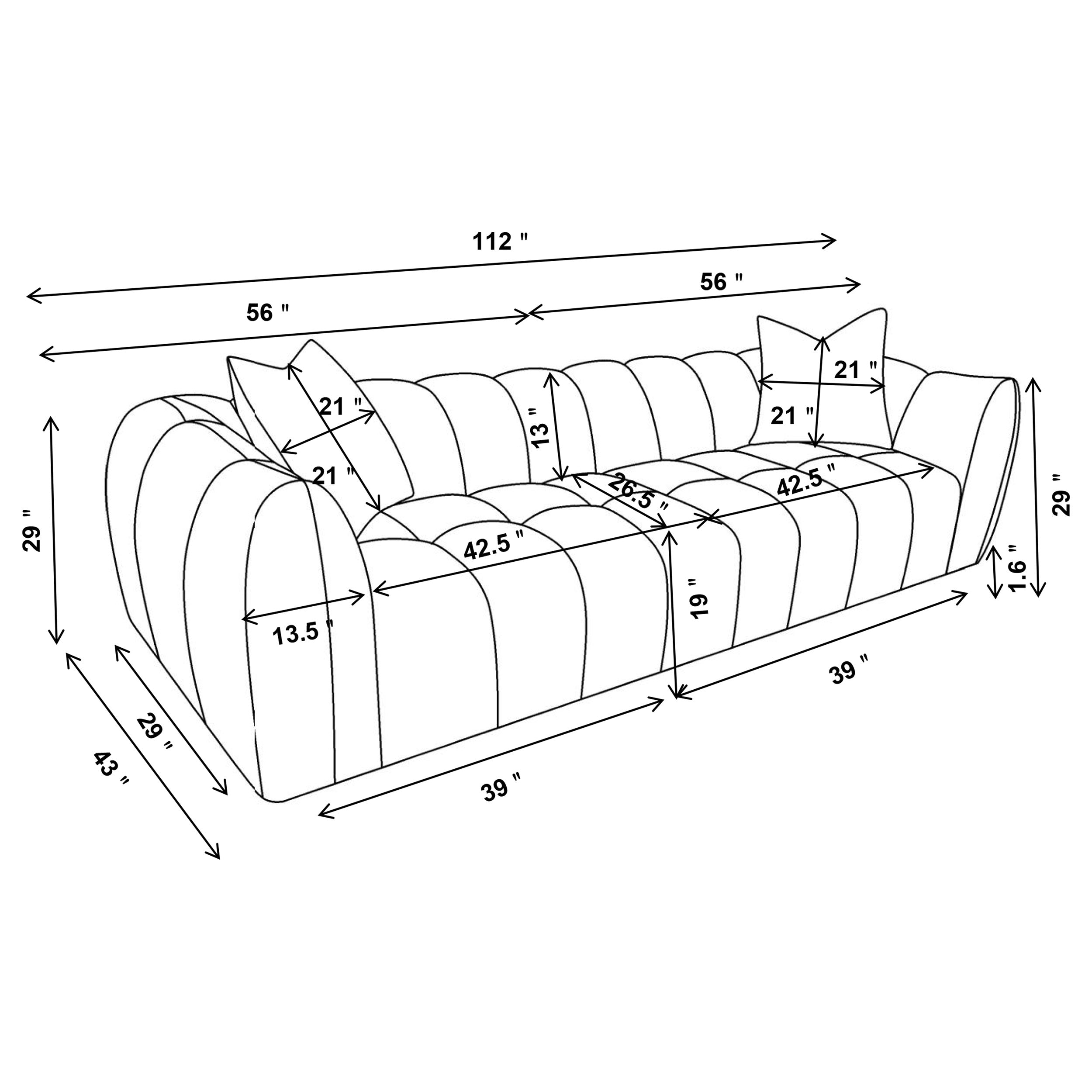 Winchester Stationary Sofa