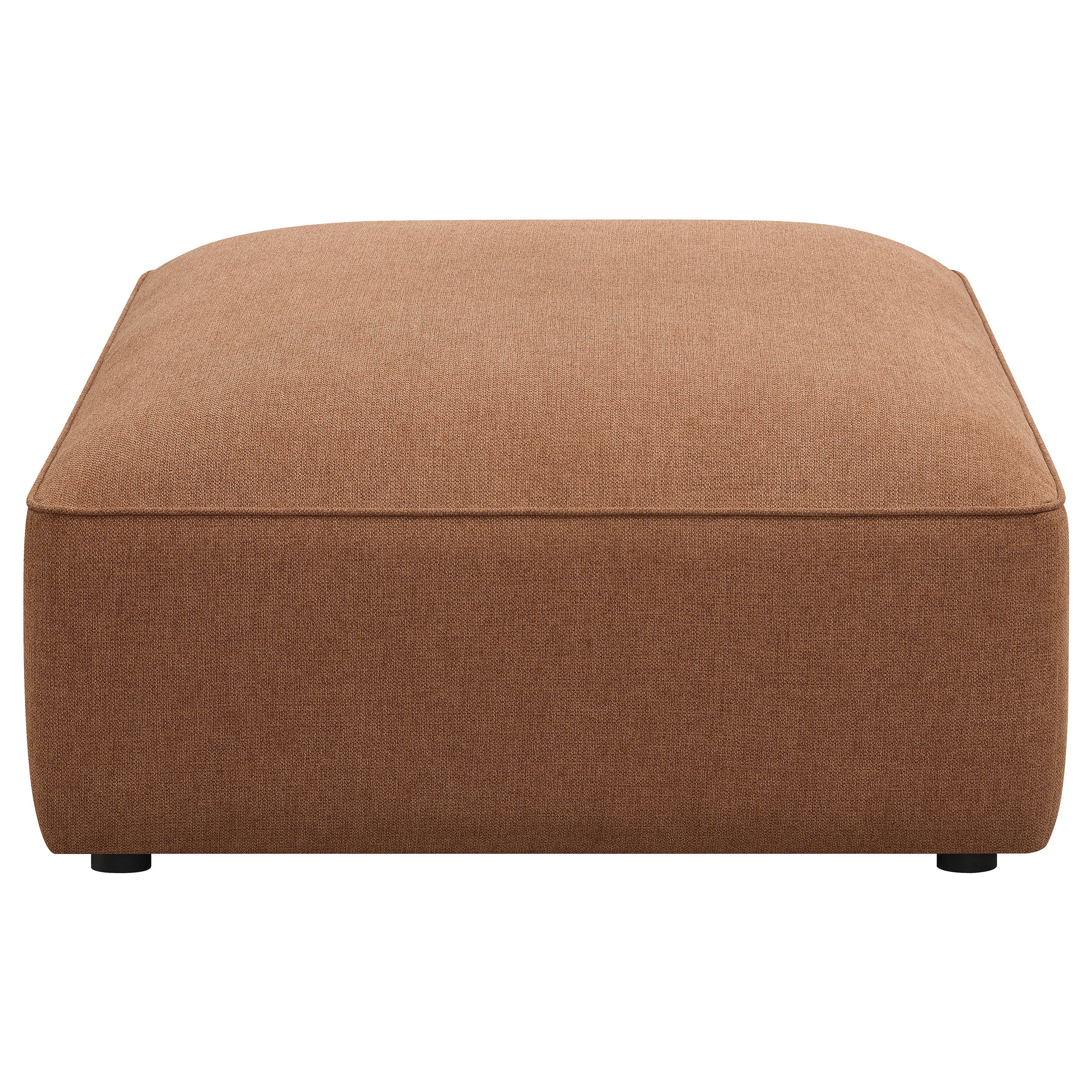 Jennifer Square Upholstered Ottoman Grey