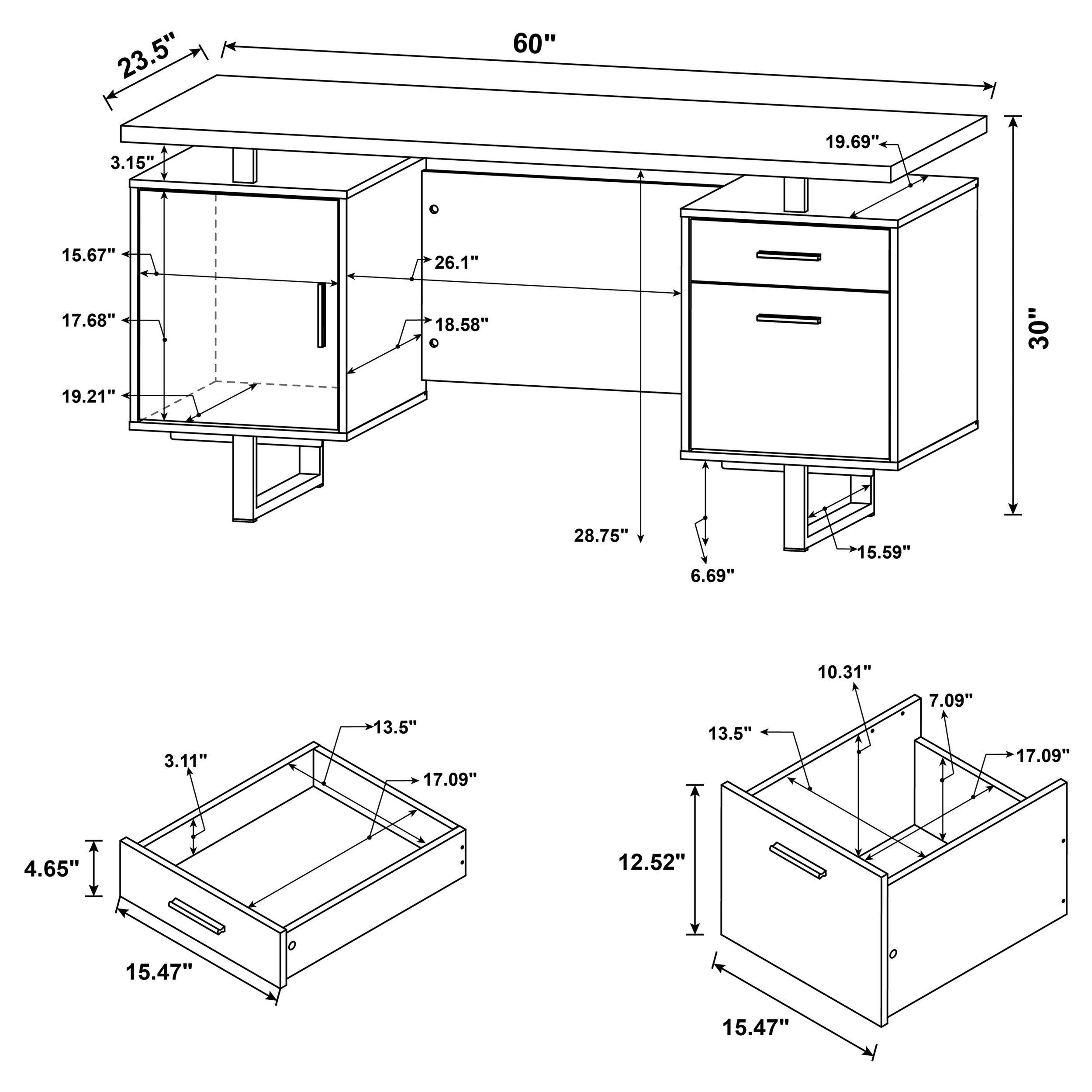 Lawtey Computer Desk