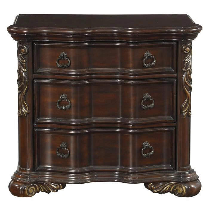 Royal Highlands 3 Drawer Nightstand in Rich Cherry 1603-4