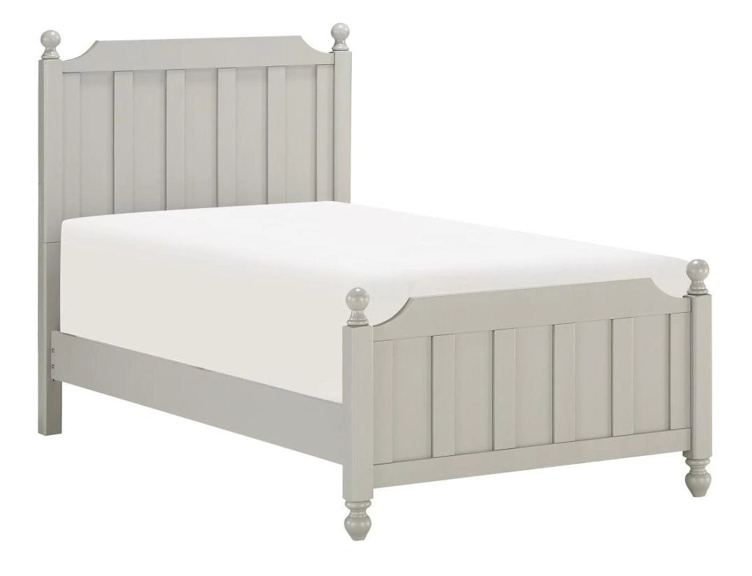Wellsummer Twin Panel Bed in Gray 1803GYT-1*