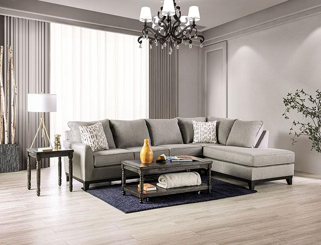 LANTWIT Sectional, Light Gray