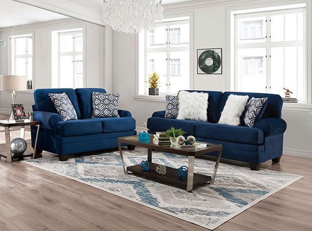 WALDSTONE Loveseat, Navy