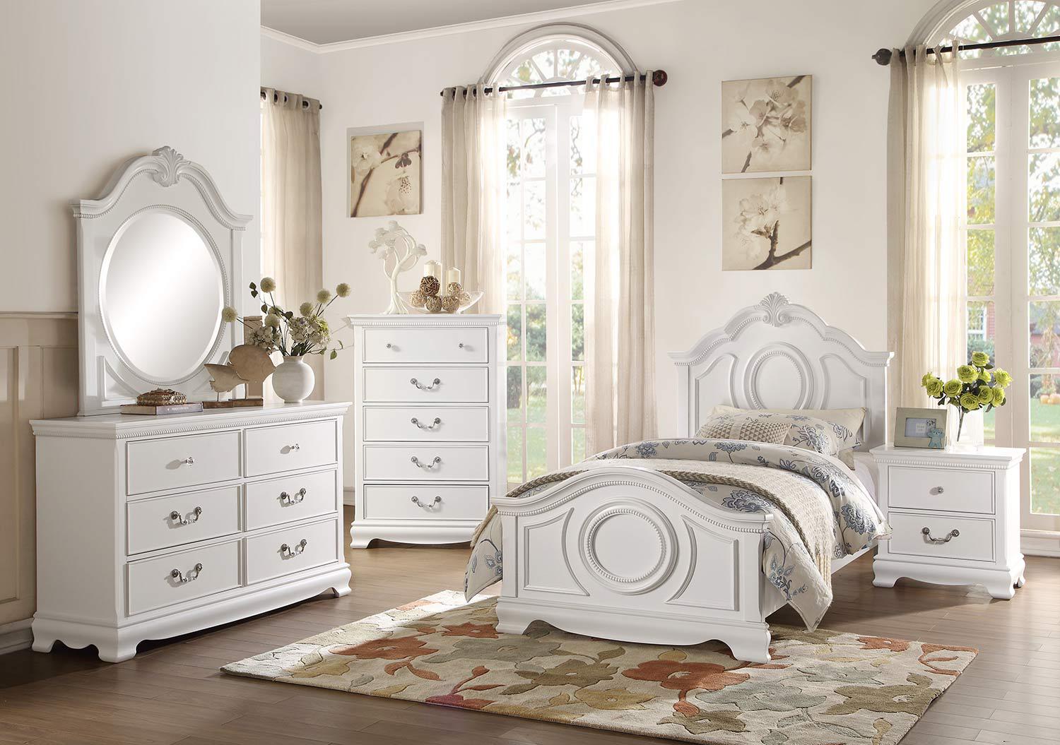 Lucida Mirror in White 2039W-6