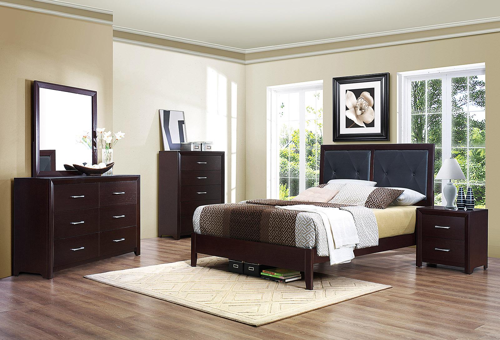 Edina 6 Drawer Dresser in Espresso-Hinted Cherry 2145-5