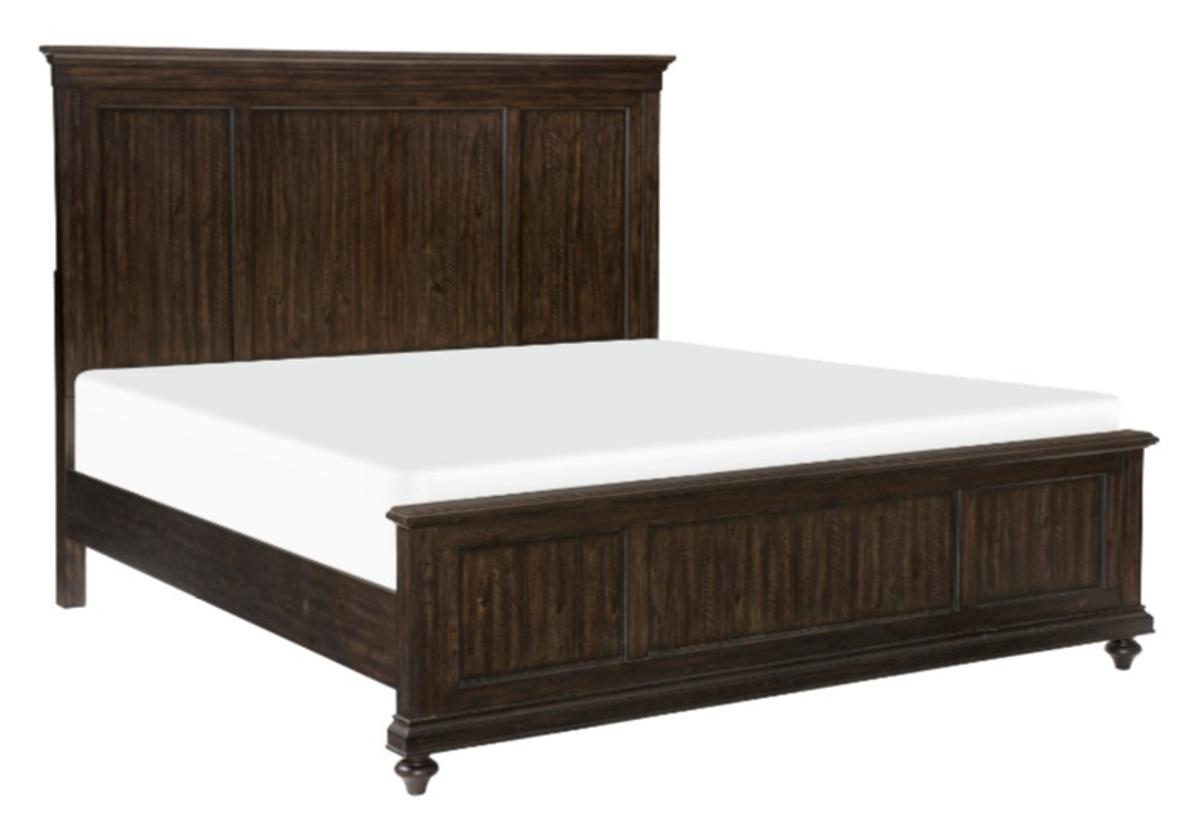 Cardona Queen Panel Bed in Driftwood Charcoal 1689-1*