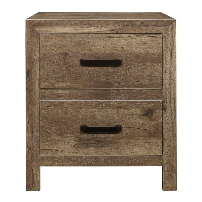 Mandan 2 Drawer Nightstand in Weathered Pine 1910-4 image