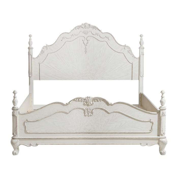 Cinderella Full Poster Bed in Antique White image