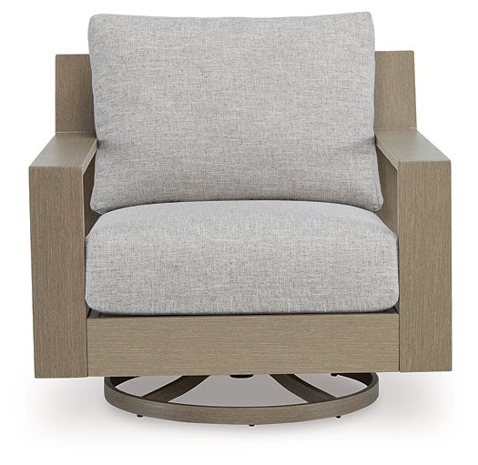 Kimpton Isle Outdoor Swivel Lounge Chair with Cushion