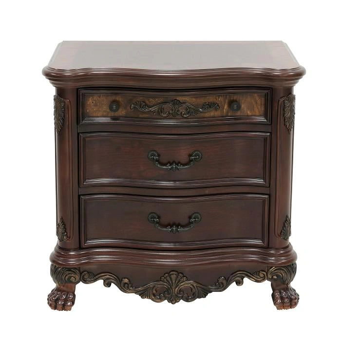 Deryn Park 3 Drawer Nightstand  in Cherry 2243-4