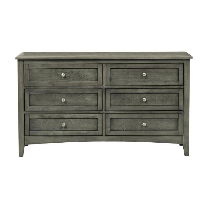 Garcia 6 Drawer Dresser in Gray 2046-5
