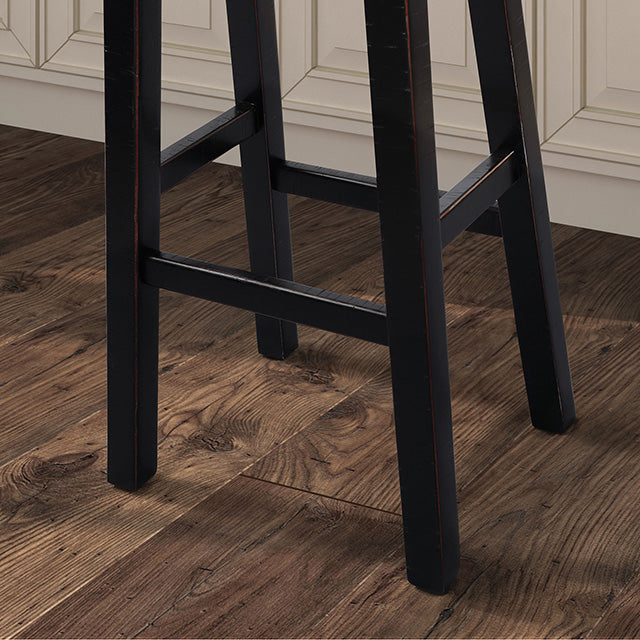 Biasca 29" Stool (2/CTN) White, Brown, & Black